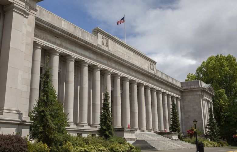 Washington State Supreme Court Building in Olympia, WA, shot Friday, July 16, 2021. 217663
