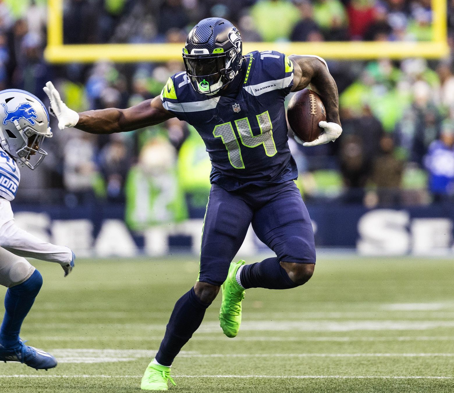 Seahawks WR D.K. Metcalf misses Minnesota Vikings game with “sore leg” -  Field Gulls