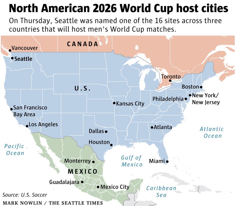 The 2026 FIFA World Cup will be held in 3 separate countries