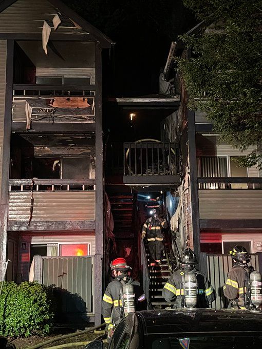 Firefighters Put Out ‘wall Of Fire’ At Kent Apartment. Five Residents ...