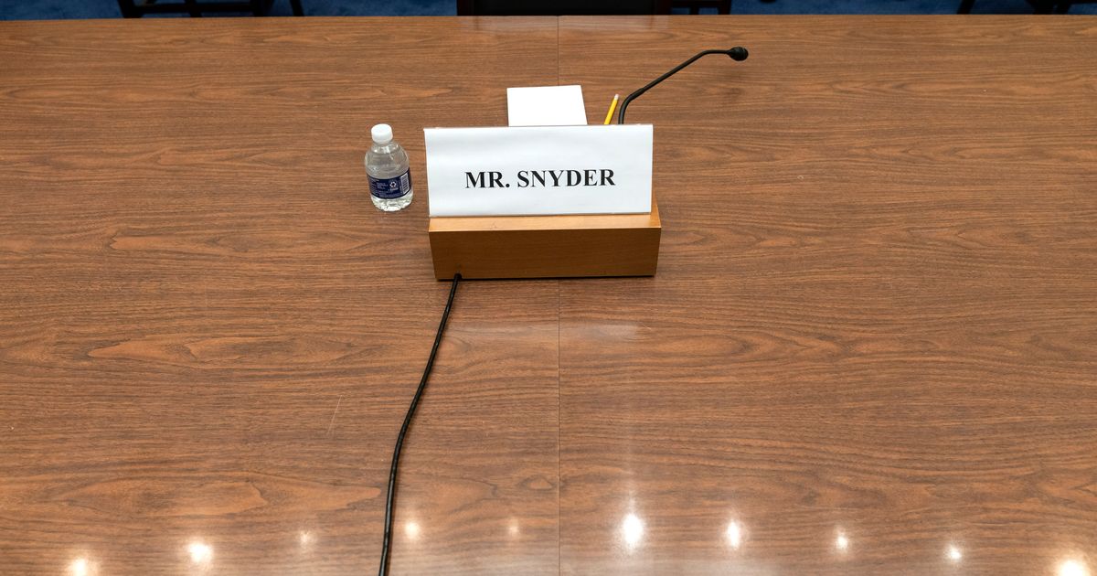 Commanders owner Dan Snyder, House committee at odds The Seattle Times