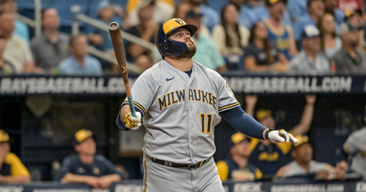 Rowdy Tellez bat, Jonathan Davis glove send Brewers over Rays - NBC Sports