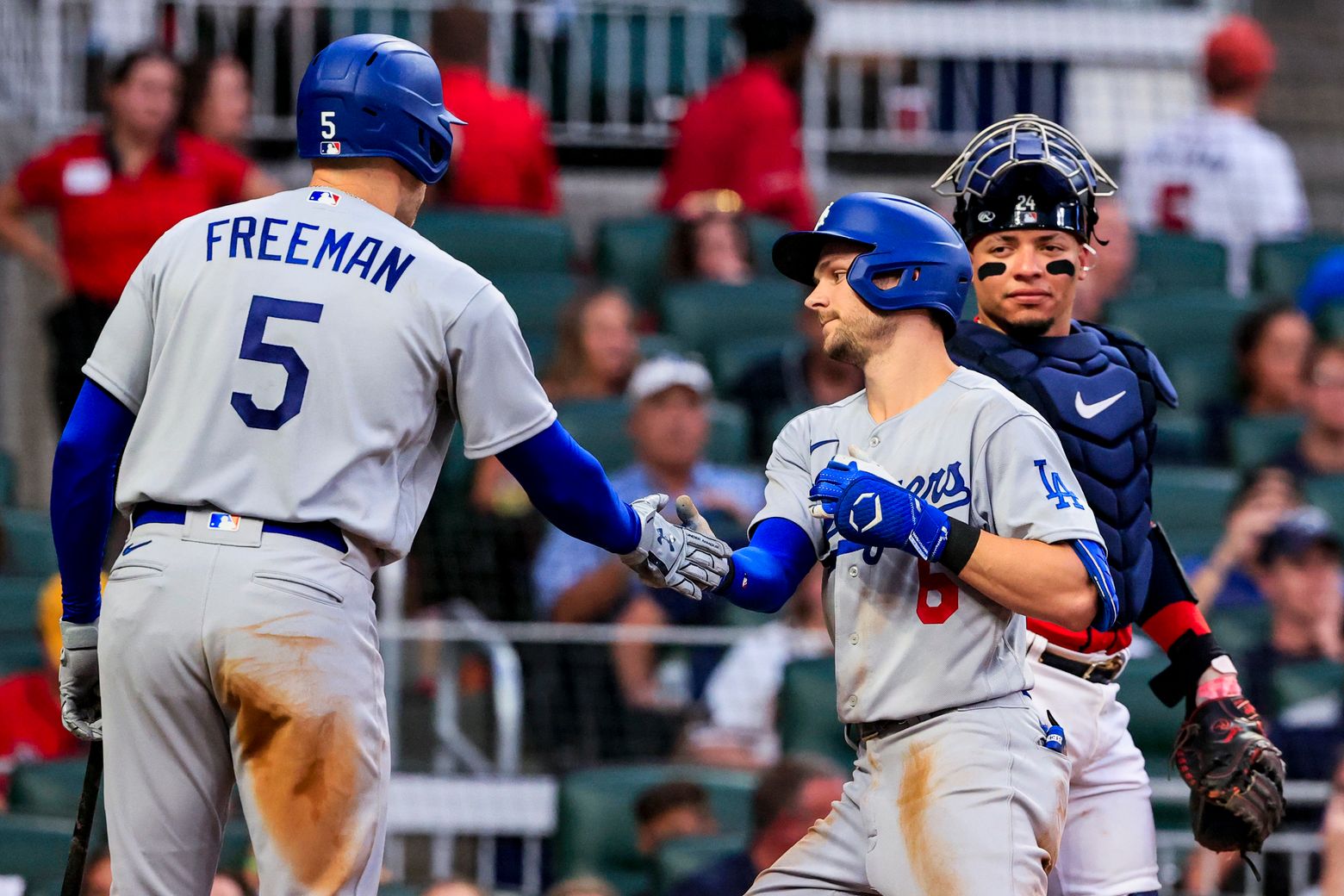 Freddie Freeman overcome with emotion before Braves-Dodgers game