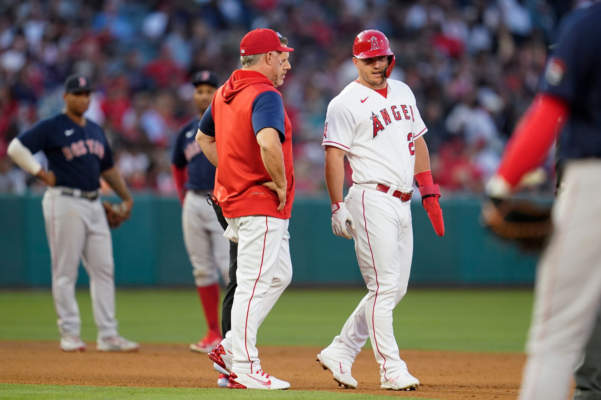 Angels' Mike Trout dressed as a baby