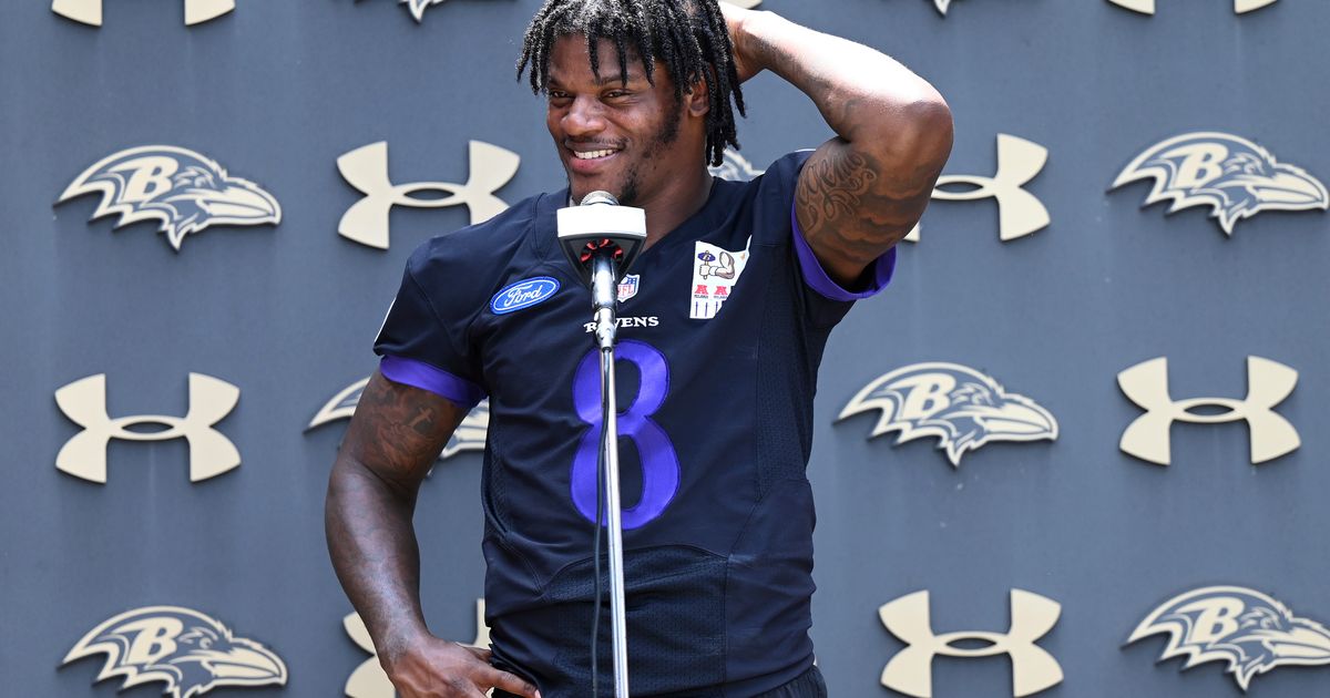 QB Lamar Jackson joins Ravens' voluntary OTAs: 'It's great to be