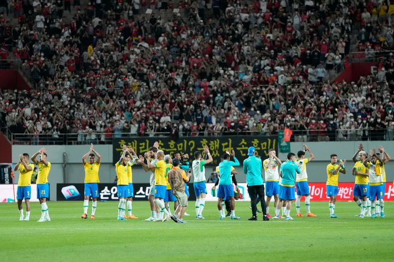 Neymar scores 2 as Brazil routs South Korea 5-1