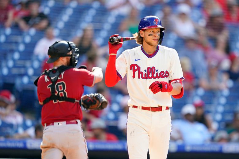 Photo: Philadelphia Phillies Kyle Schwarber Reacts to Striking Out