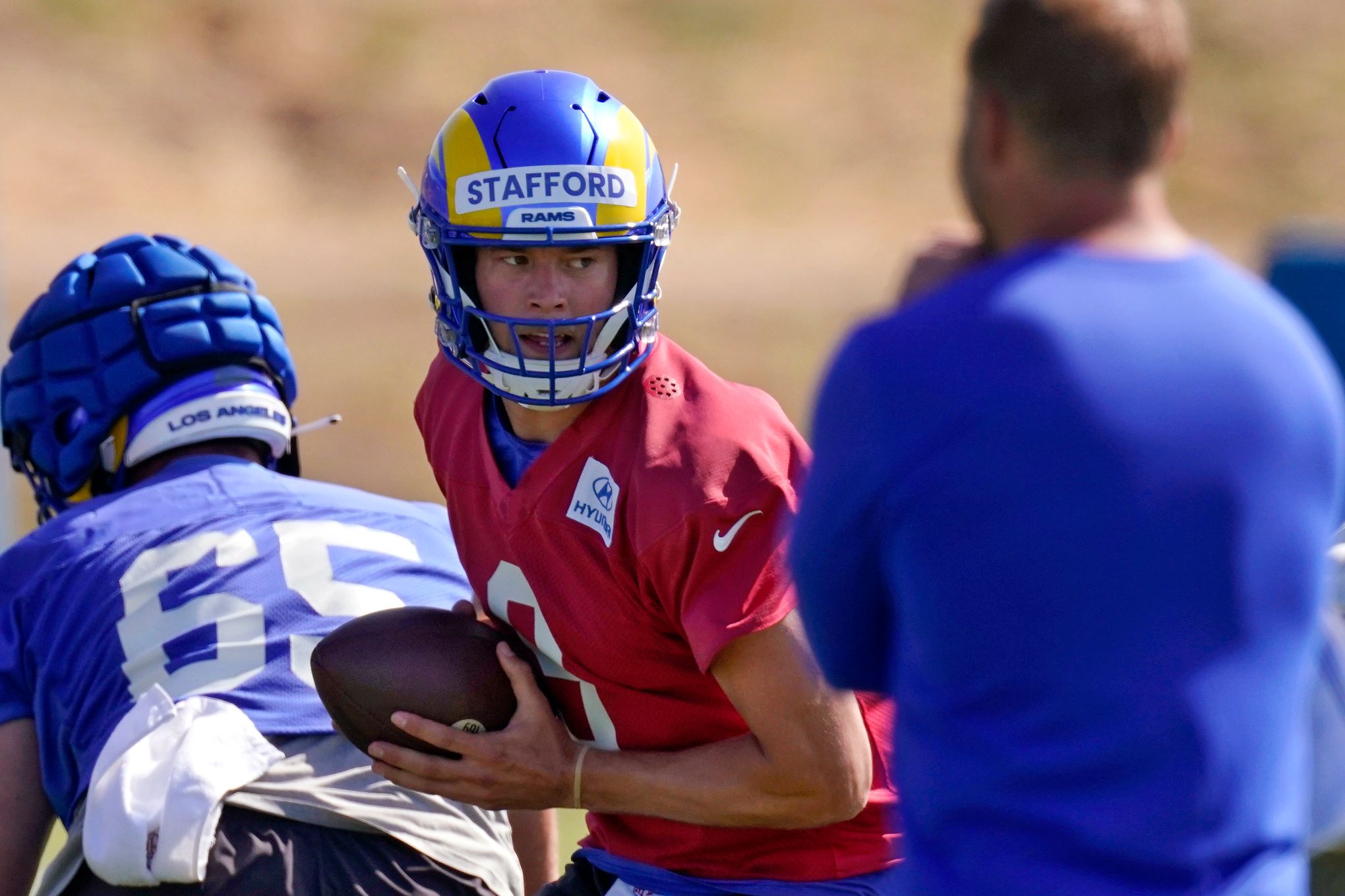 Matthew Stafford Addresses The Media As Rams Offseason Training