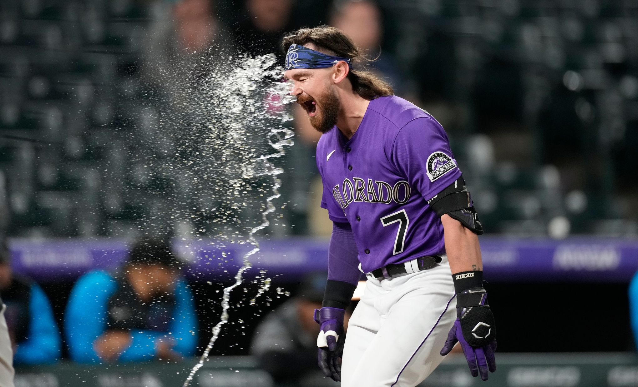 Rockies' C.J. Cron homers, gets plunked in helmet