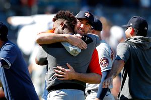 Astros throw combined no-hitter to top Yankees 3–0