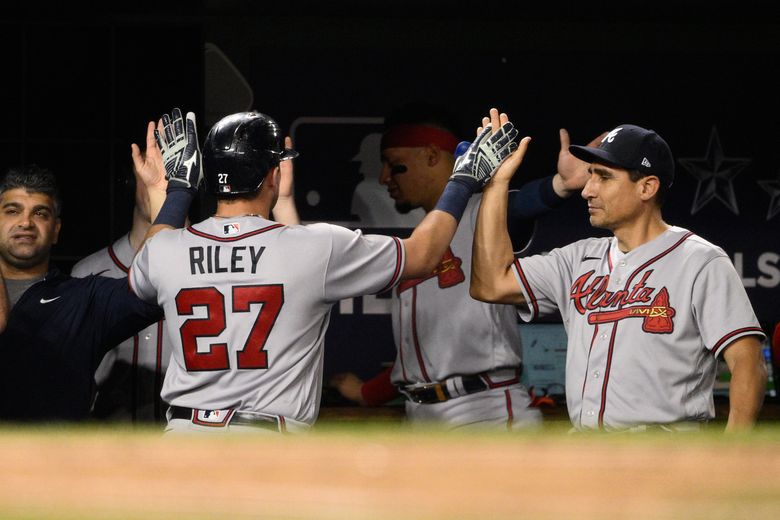 A's drop 4th in a row with 4-3 loss to Braves