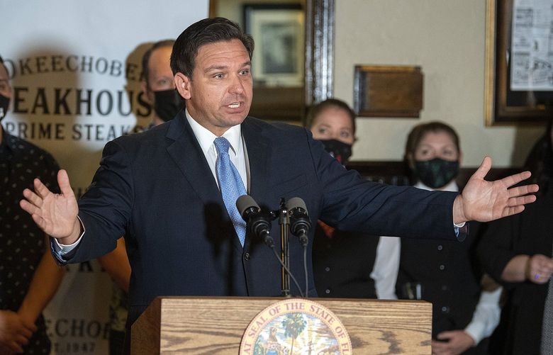 Florida Gov. Ron DeSantis has appointed three conservatives to Florida’s Supreme Court that gives Republicans solace over a recent lower court decision to not in their favor. Florida advocates for legal abortion won a respite Thursday, June 30, 2022, from the parade of bad news for their cause after a judge in Leon County said he would block implementation of a 15-week abortion ban just a day before the law was scheduled to go into effect. (Michael Laughlin/South Florida Sun Sentinel/TNS) 51957266W 51957266W