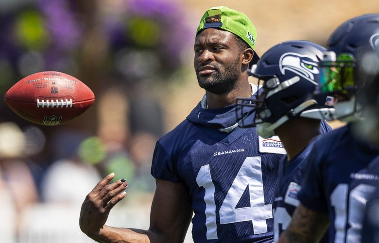 DK Metcalf dressed but did not practice Wednesday.

The Seattle Seahawks had their first practice of fall camp Wednesday, July 27, at the VMAC in Renton, WA. 221087