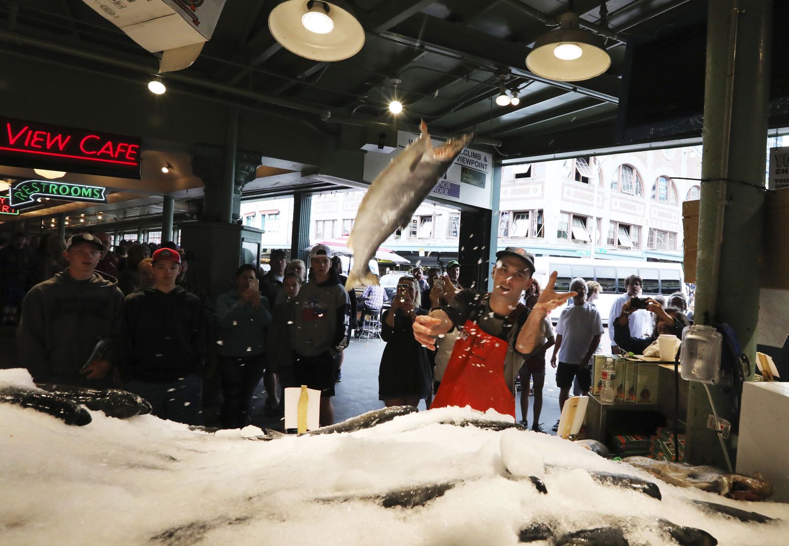 Sideline Chatter: Were these guys playing in parking lot by Pike Place  Market? | The Seattle Times