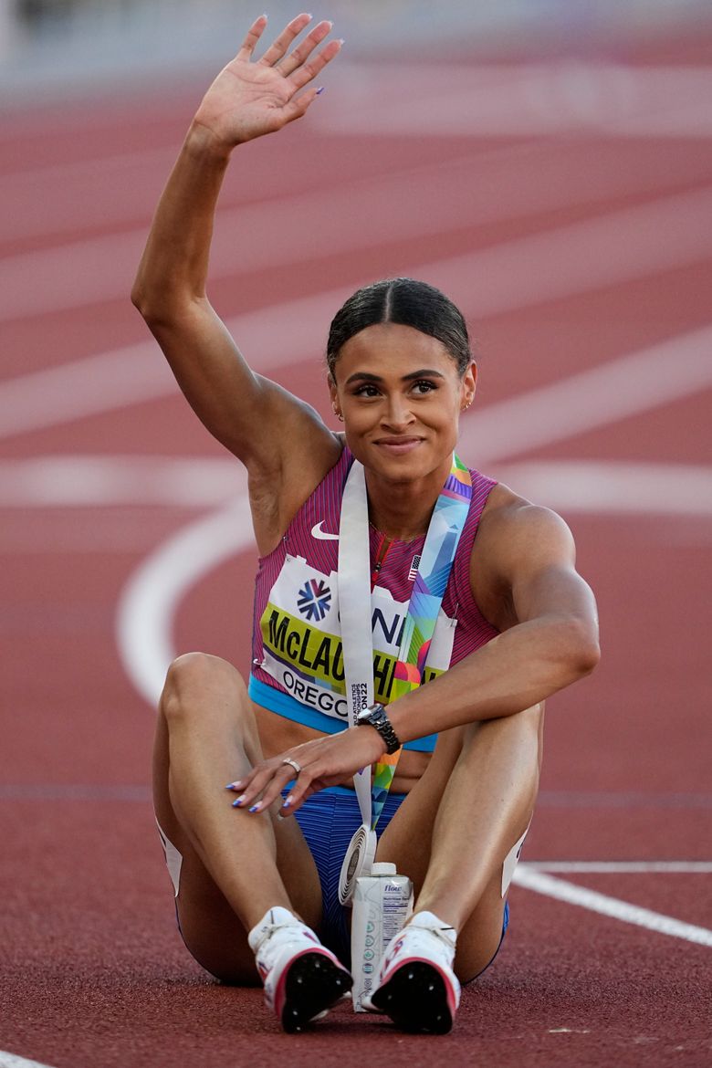 Sydney McLaughlin shatters 400 hurdles record with  | The Seattle Times