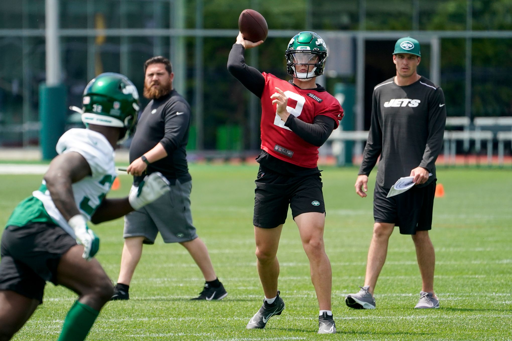 First look: Zach Wilson works out at Jets rookie minicamp