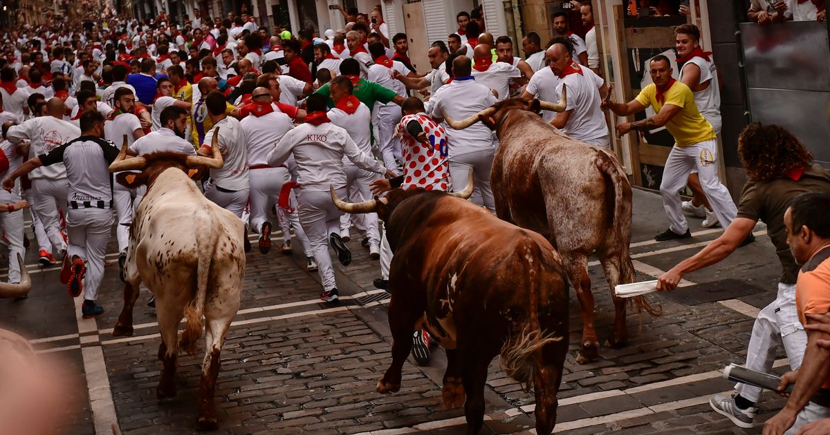 Spain´s running of the bulls ends with swift race, 6 hurt | The Seattle ...