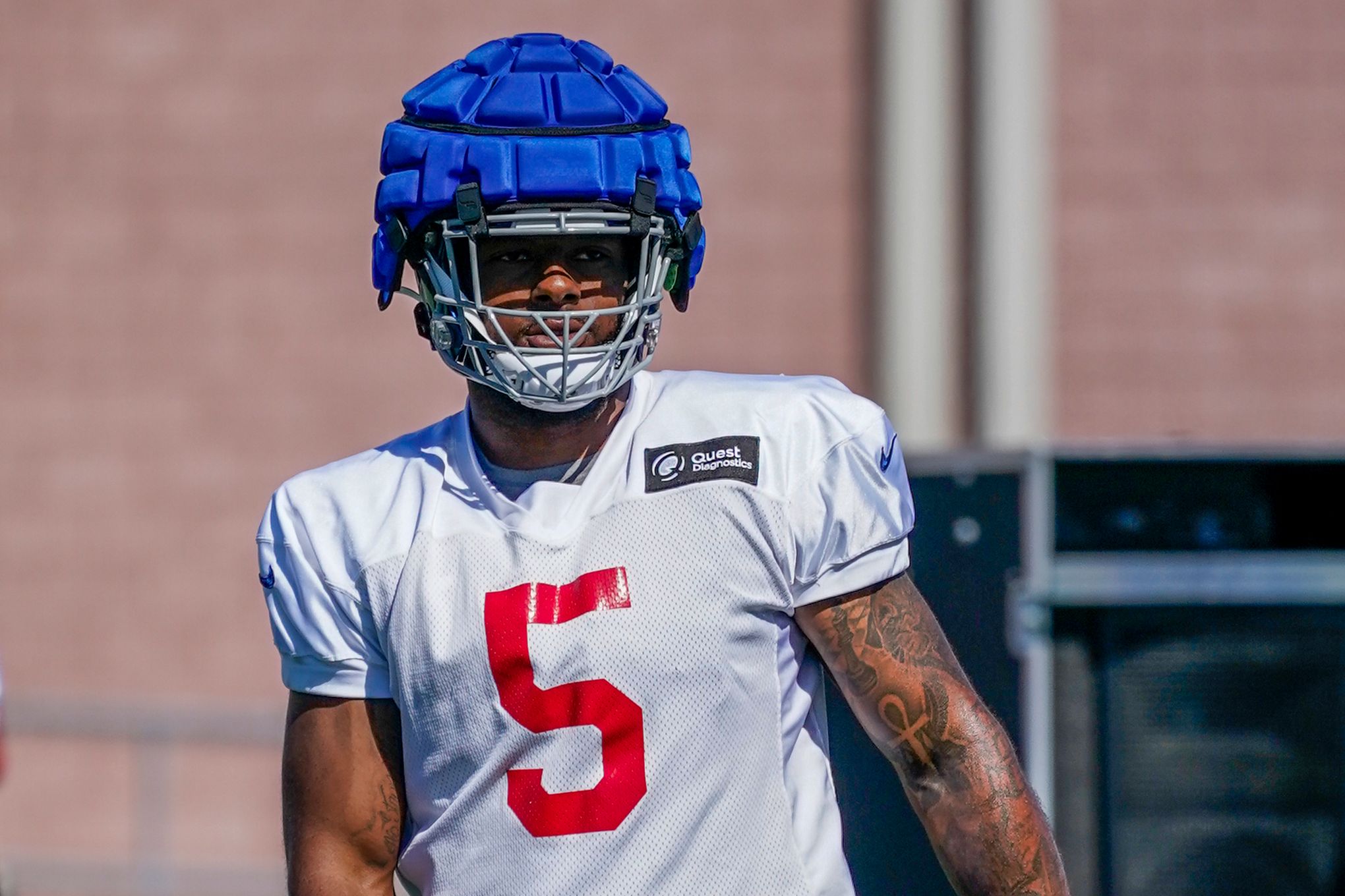 NY Giants Training Camp  Darnay Holmes 