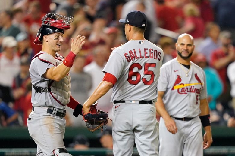 ST. LOUIS, MO - JULY 15: St. Louis Cardinals left fielder Lars