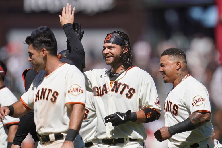 Brandon Crawford of the San Francisco Giants in a game against the