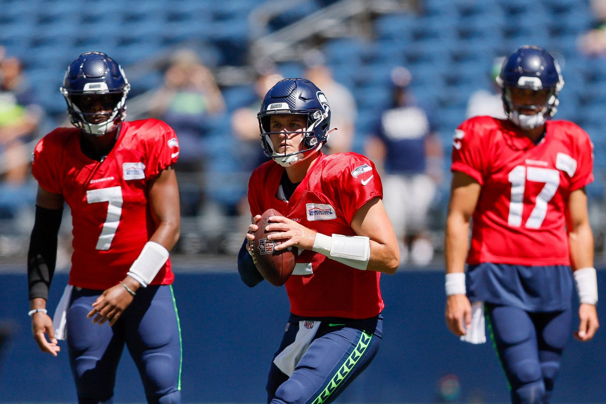 Seahawks hope to give Drew Lock plenty of action in finale - The San Diego  Union-Tribune