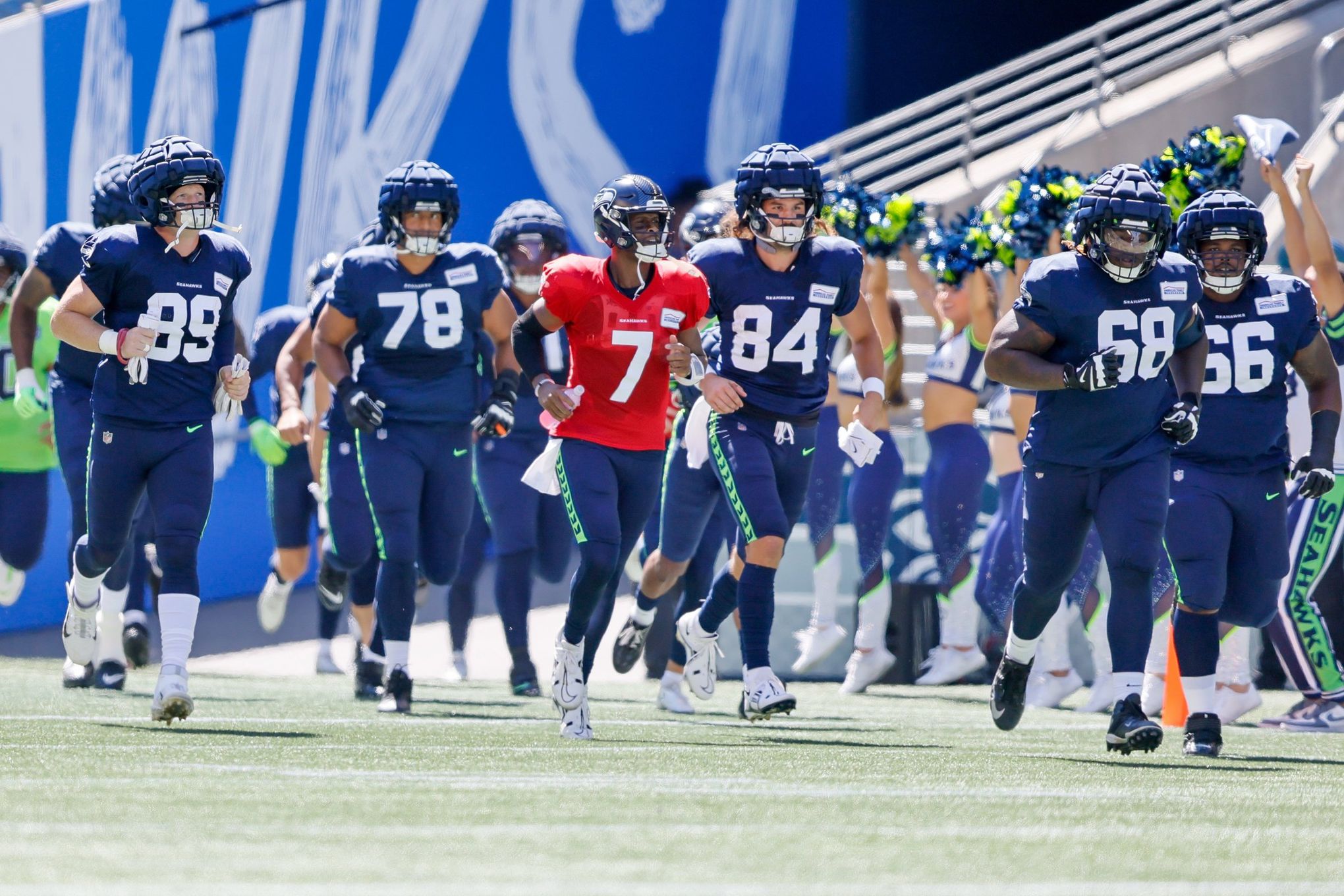 Seattle Seahawks cornerback Tariq Woolen (27) takes his stance during an  NFL football game against the Los Angeles Rams, Sunday, Dec. 4, 2022, in  Inglewood, Calif. (AP Photo/Kyusung Gong Stock Photo - Alamy