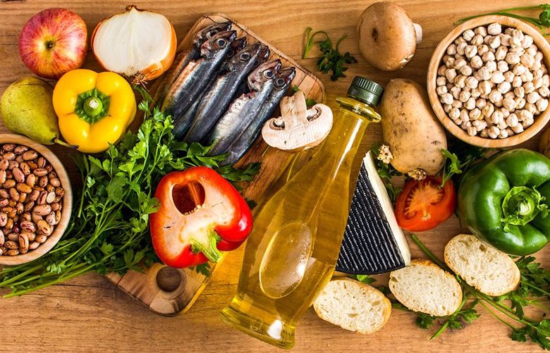 The Mediterranean diet is high in vegetables, fruit, whole grains, nuts, legumes, fish and olive oil. It also emphasizes lessening the consumption of alcohol. In addition to the diet possibly boosting cognitive function, it may also contribute to slowing cognitive decline. (Dreamstime/TNS) 1642991
