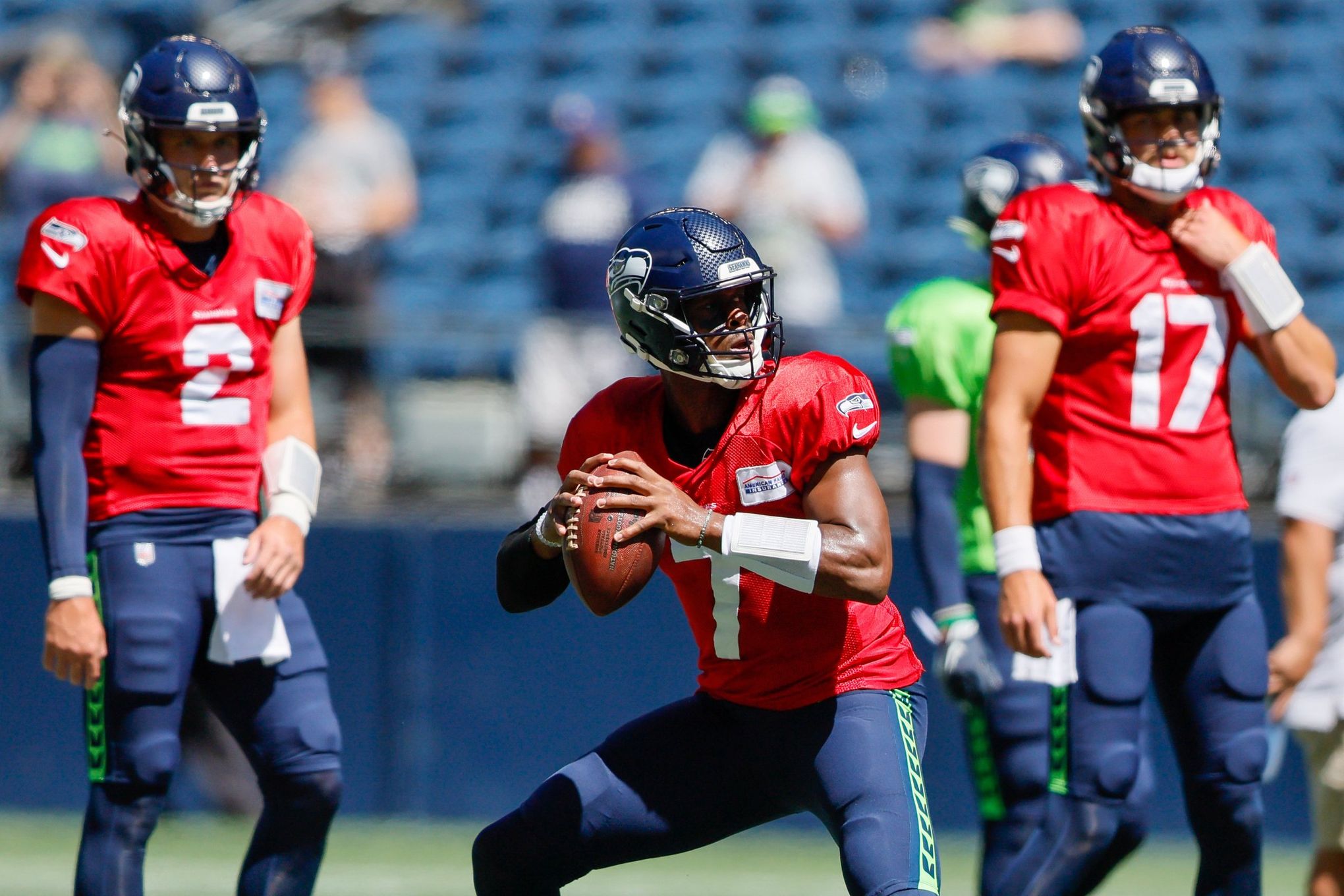 Drew Lock makes good impression in scrimmage as QB battle with Geno Smith  heats up