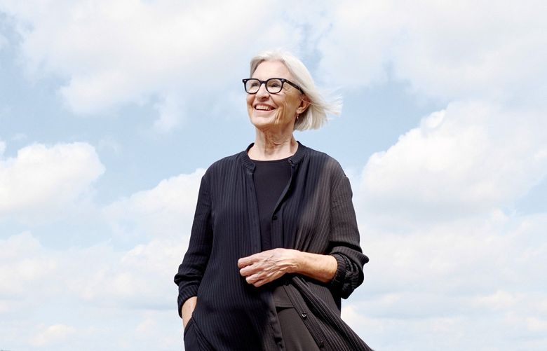 The designer Eileen Fisher at her company’s headquarters in Irvington, N.Y., on Monday, Aug. 8, 2022. Fisher, who went from industry outlier to godmother of a movement, is getting ready to pass the torch. (Vincent Tullo/The New York Times) XNYT86 XNYT86