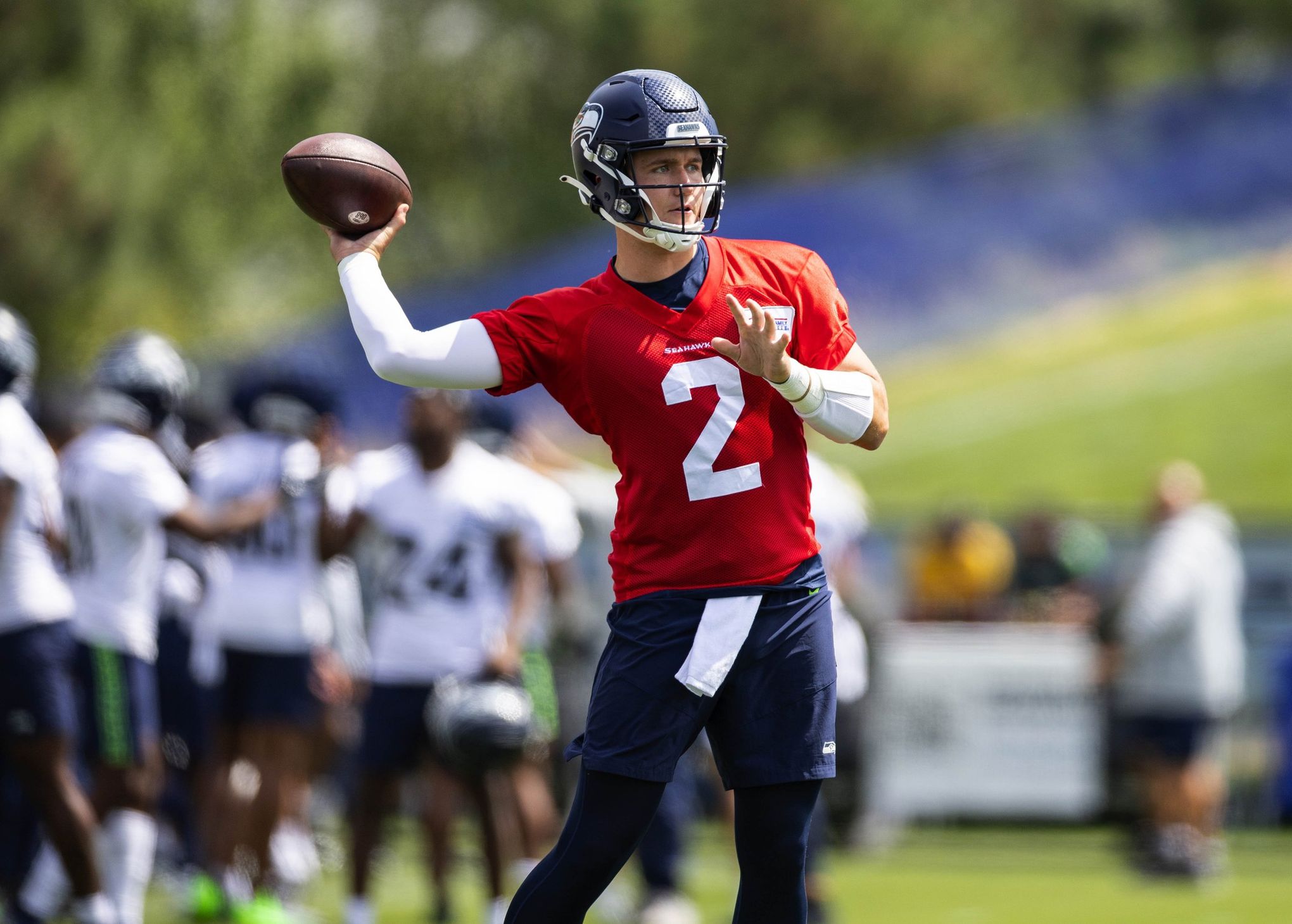 Seahawks QB Drew Lock says leaving preseason game 'precautionary thing'