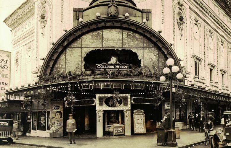 THEN1: Designed exclusively as a movie house, the Coliseum at 500 Pike St. in August 1925 promotes actress Colleen Moore in the silent film â€œThe Desert Flower.â€ For more Coliseum details and many more photos from the 1920s, visit PaulDorpat.com. Credit: Frank Jacobs / Courtesy Historic Seattle