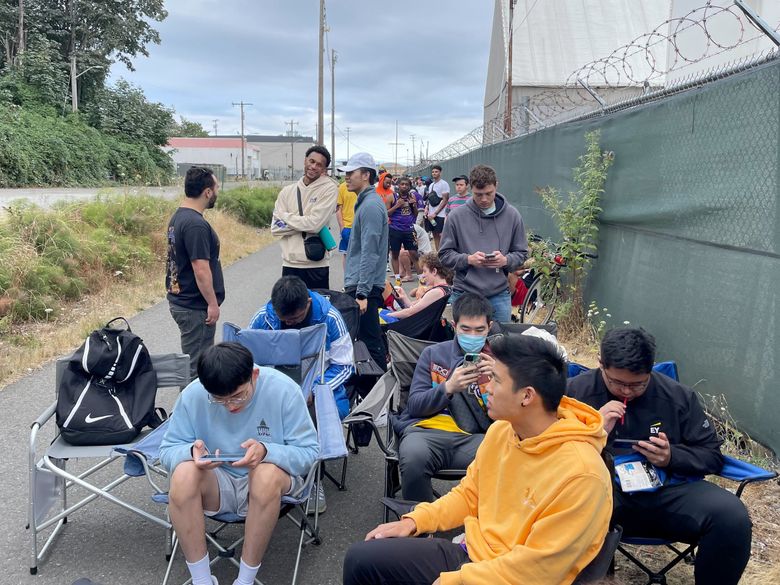 NBA fever engulfs Seattle as fans line up overnight for LeBron James'  CrawsOver appearance