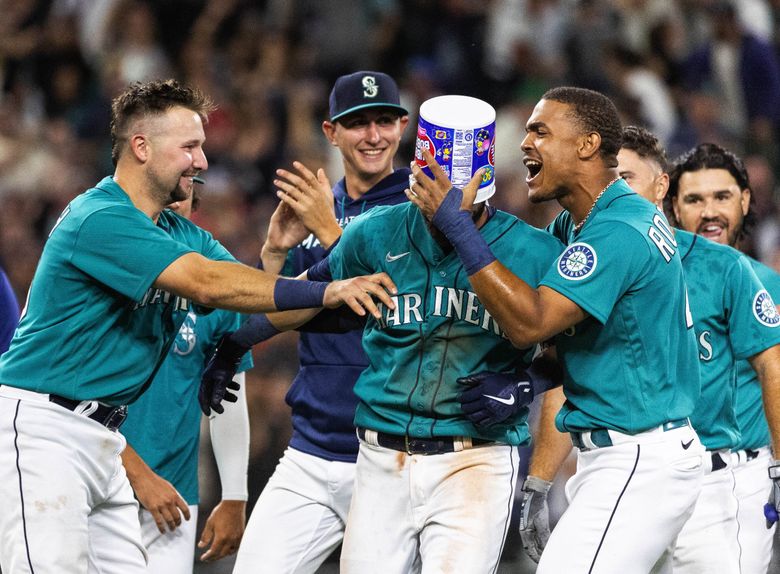 Mitch Haniger after walk-off hit, 08/26/2022