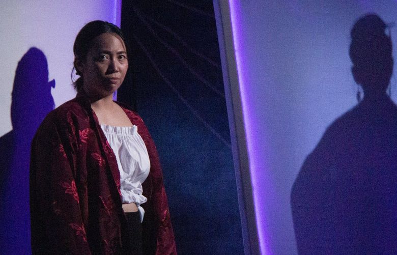Kristina Ota (Tse) in “She Devil of the China Seas” by Roger W. Tang, presented by Pork Filled Productions.