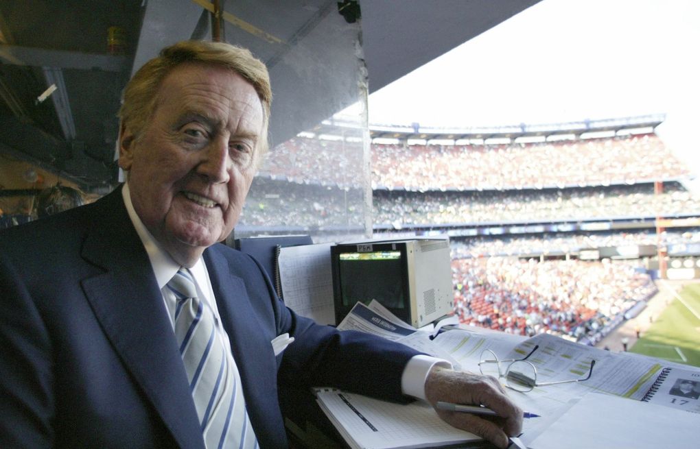 NEW!! RIP Legend Vin Scully 2022 Los Angeles Dodgers Thank You T