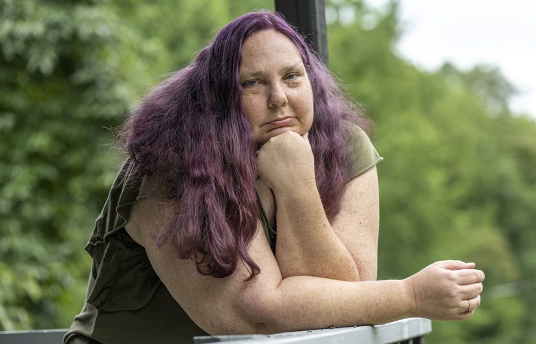 Becky Hubbard, 46, said she got an ultimatum from her doctor after Tennessee imposed new abortion restrictions: If she wanted to stay on methotrexate for disabling arthritis, she had to go on birth control despite her age and history of infertility. MUST CREDIT: Photo for The Washington Post by Earl Neikirk