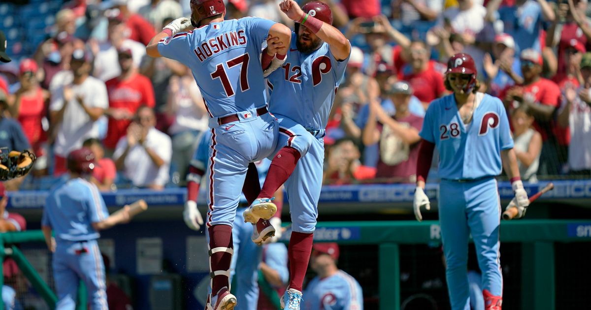 Phillies Hit 4 Homers In 13 1 Win Finish Sweep Of Nationals The phillies-hit-4-homers-in-13-1-win-finish-sweep-of-nationals-the