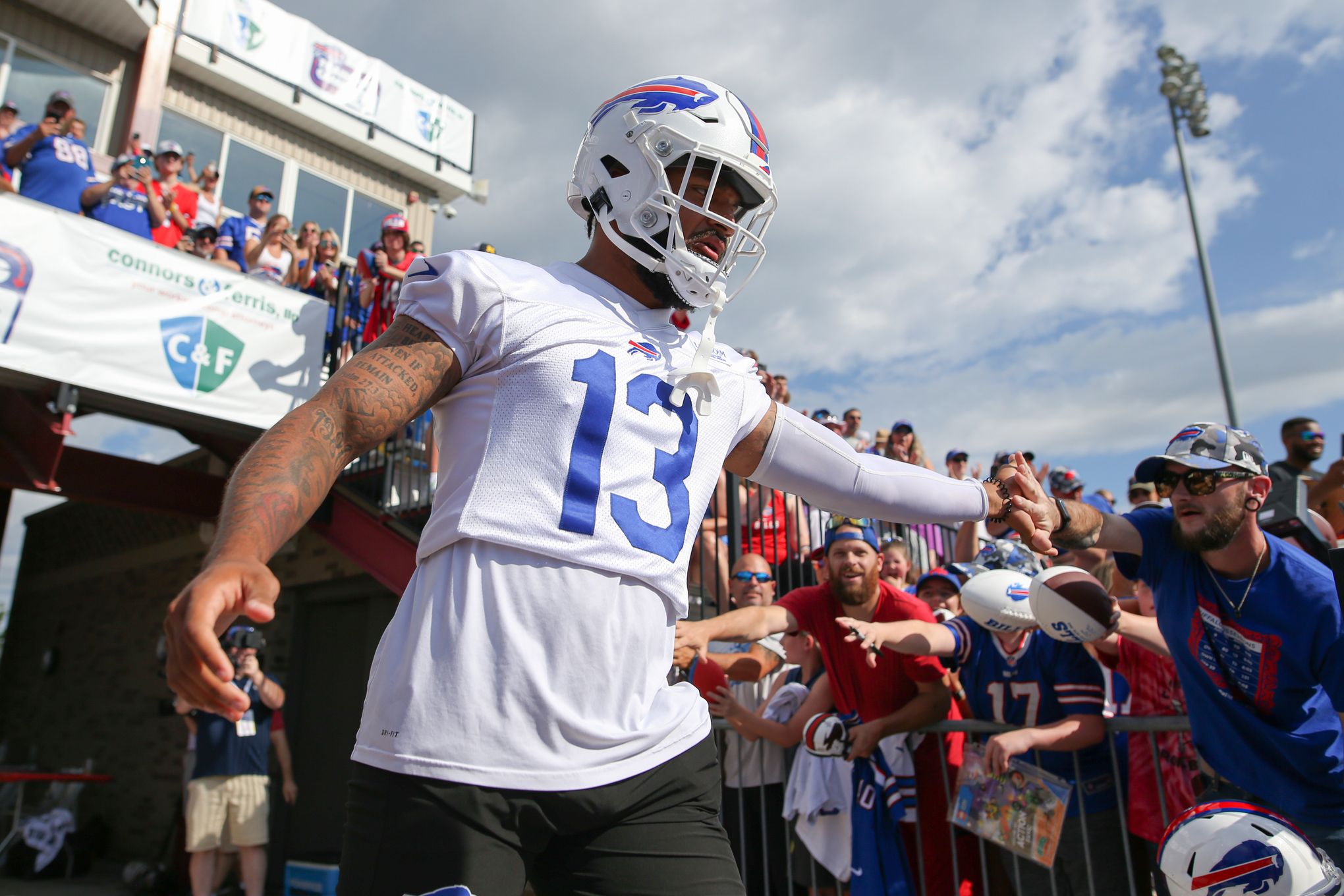 When John Brown returns for Bills, Stefon Diggs says 'big show' will be  back for offense 