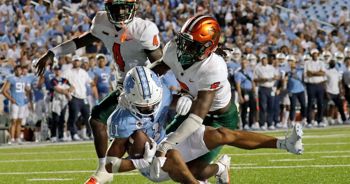 UNC receiver Downs out vs. App State with lower body injury The