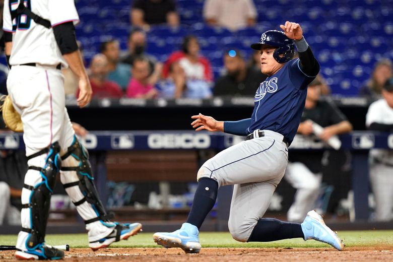 Margot Drives In Go Ahead Run Rays Nip Marlins 2 1 In 10 The Seattle Times