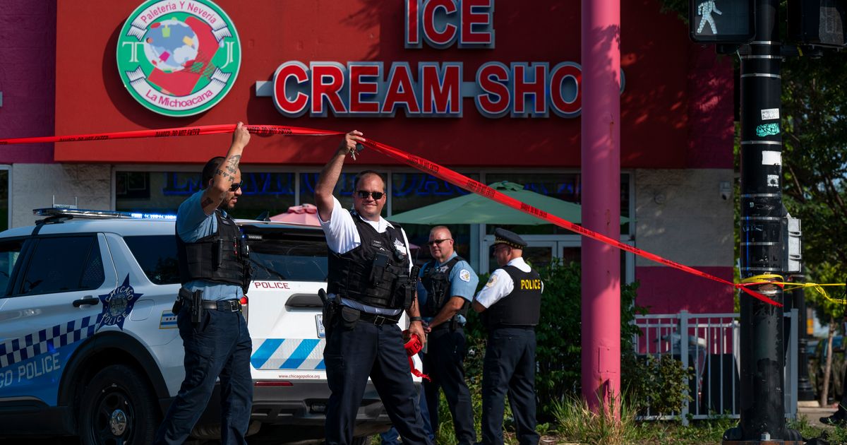 4 injured in driveby shooting near Chicago high school The Seattle Times