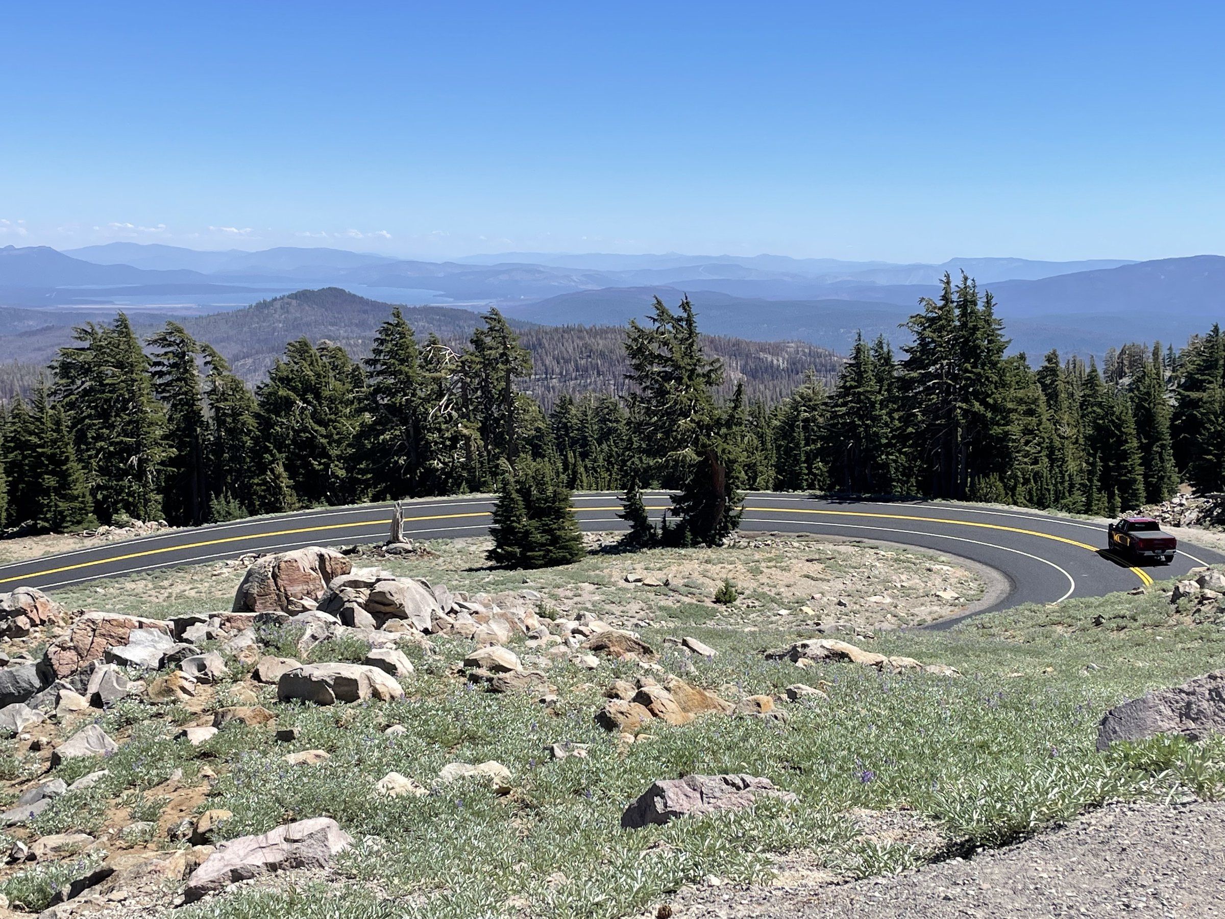 Chase Cascade lava on a Volcanic Legacy Scenic Byway road trip
