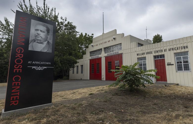The decommissioned Fire Station 6 building located at 23rd Avenue South and East Yesler Way has been transformed into the William Grose Center for Cultural Innovation. (Ellen M. Banner / The Seattle Times)