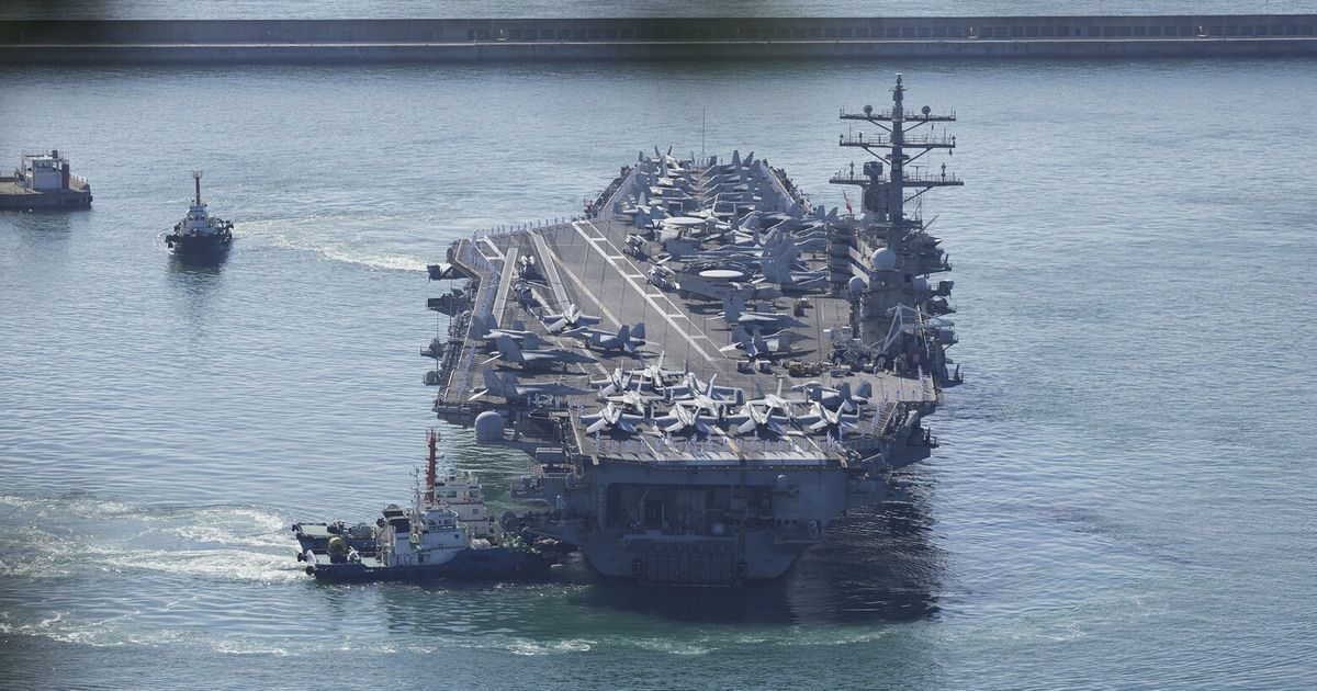 Us Aircraft Carrier Arrives In South Korea For Joint Drills The