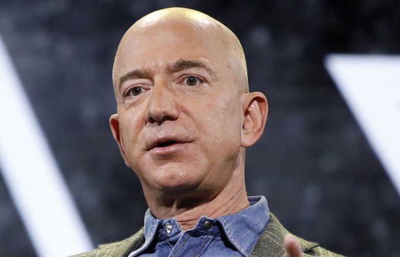Amazon founder Jeff Bezos in 2019.  (AP Photo/John Locher, File) 