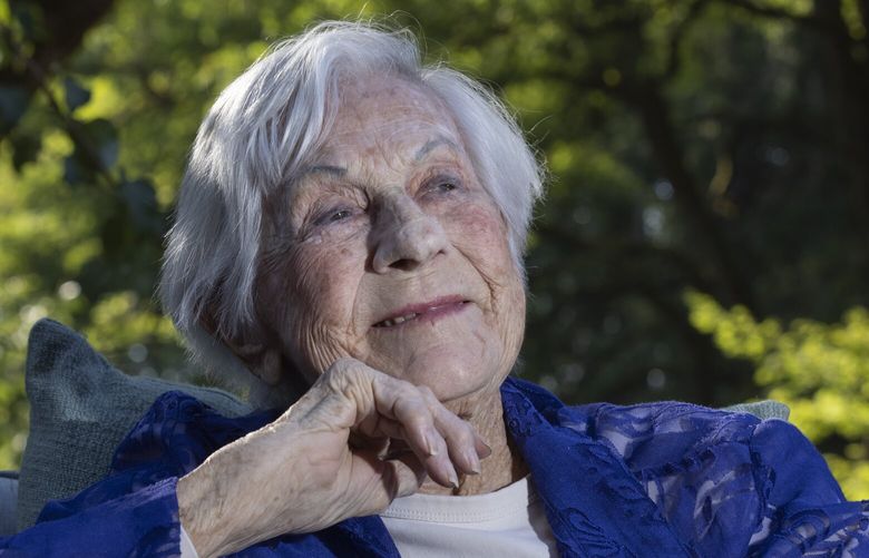 Betty White Dybbro, 100-years old, is the last Women Airforce Service Pilots (WASP) living in Washington state. Pinned to her blouse is a Congressional Gold Medal that in 2009 President Barak Obama signed into law a bill to award the medal to the WASP to give them the recognition they deserved. Photographed at her daughter Julie Dybbro’s Olympia home, Wednesday, September 21, 2022. During World War II, the WASP flew every plane that the men did. They delivered planes from the factories where they were built, tested planes, flew cargo and transported troops. The only thing they did not do that the men did was to go into combat. When the war was over, they had to find their own ways home and were only offered jobs as stewardesses.
221619