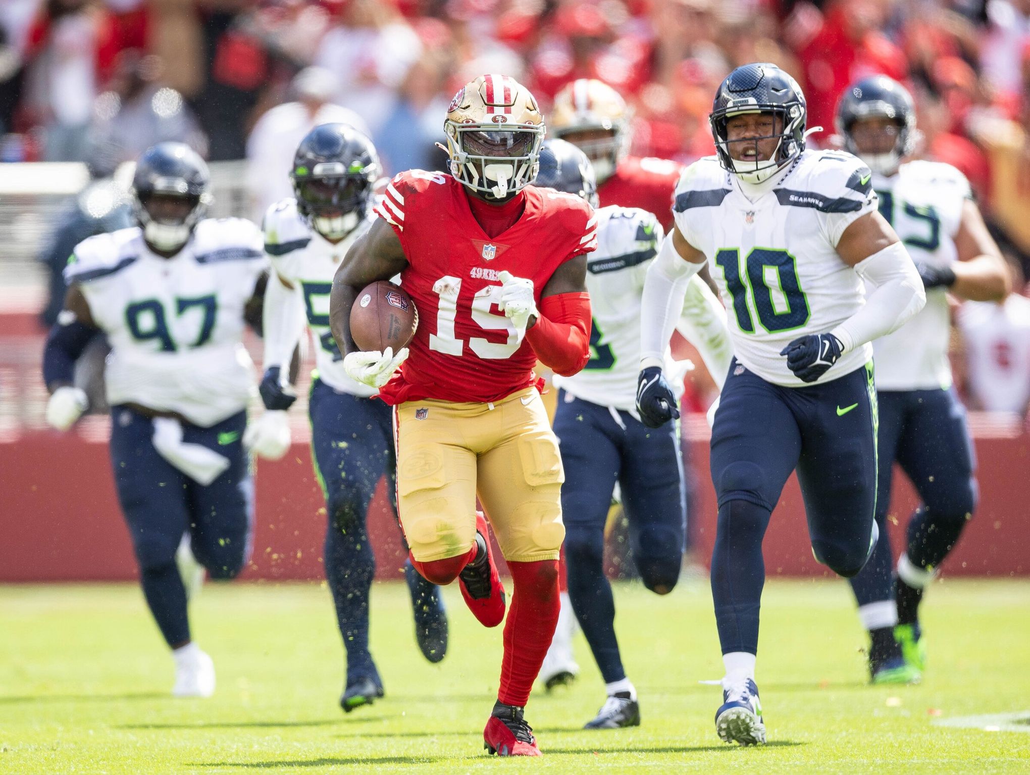 the 49ers and the seahawks