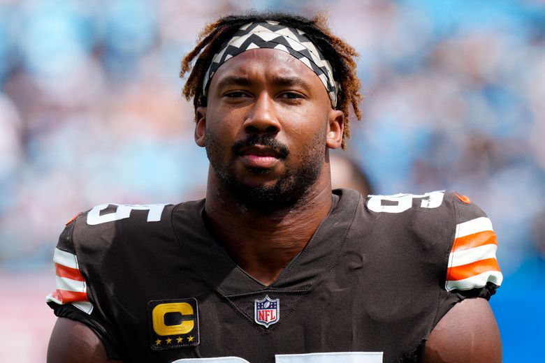 NFL notes: Browns' Myles Garrett cited for speeding following crash