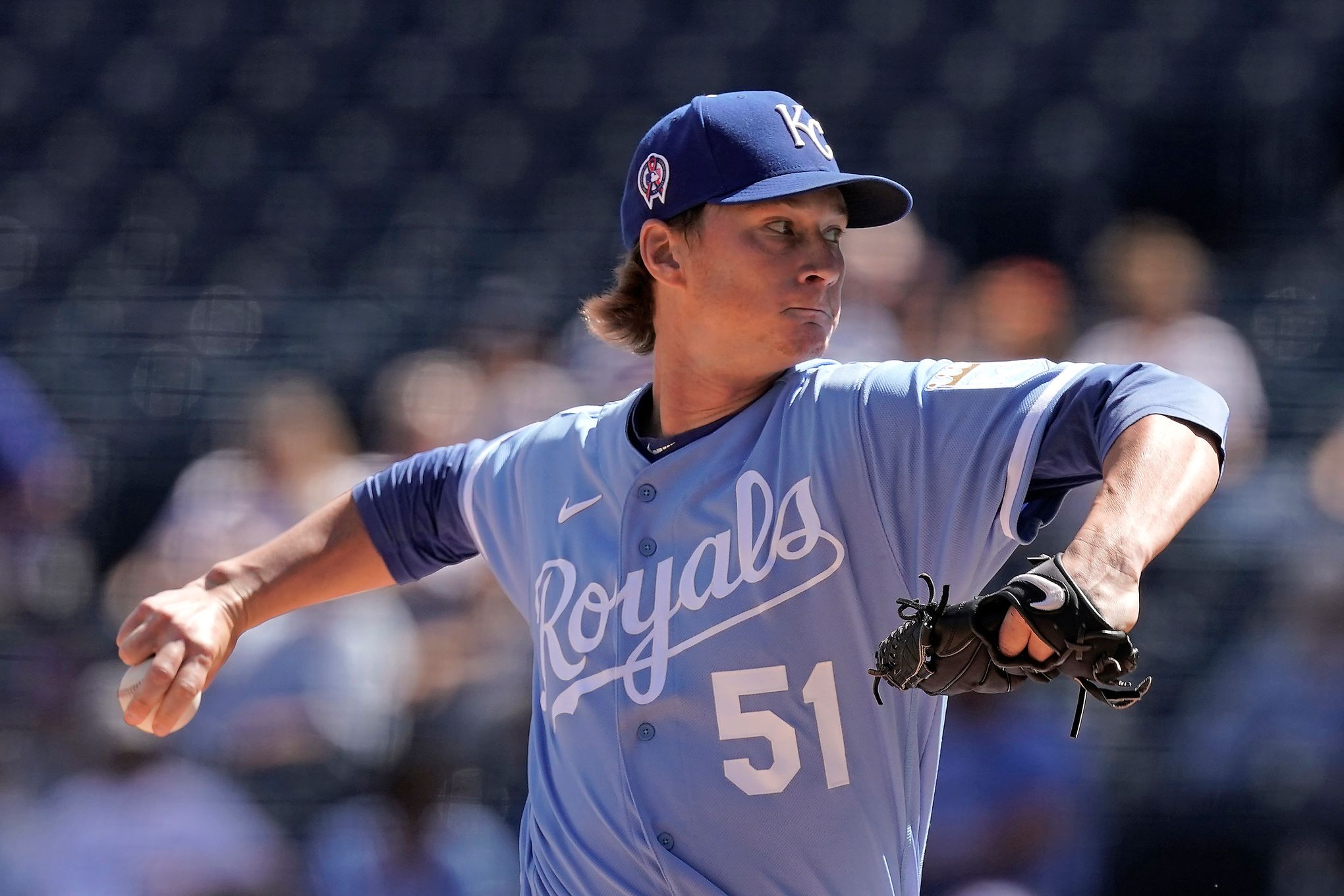 Top-selling Item] Brady Singer 51 Kansas City Royals Light Blue