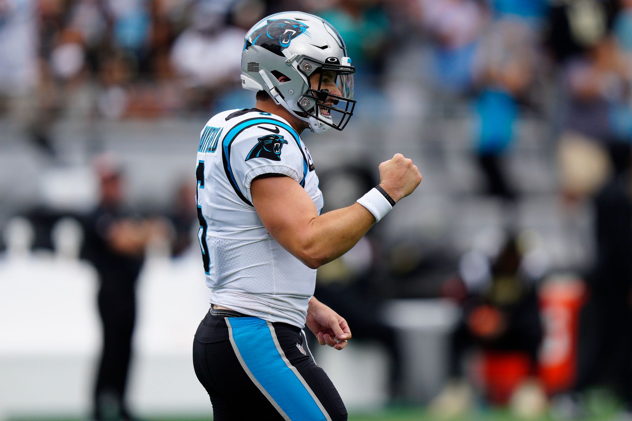 Baker Mayfield throws 5 touchdown passes in second practice with Carolina  Panthers 